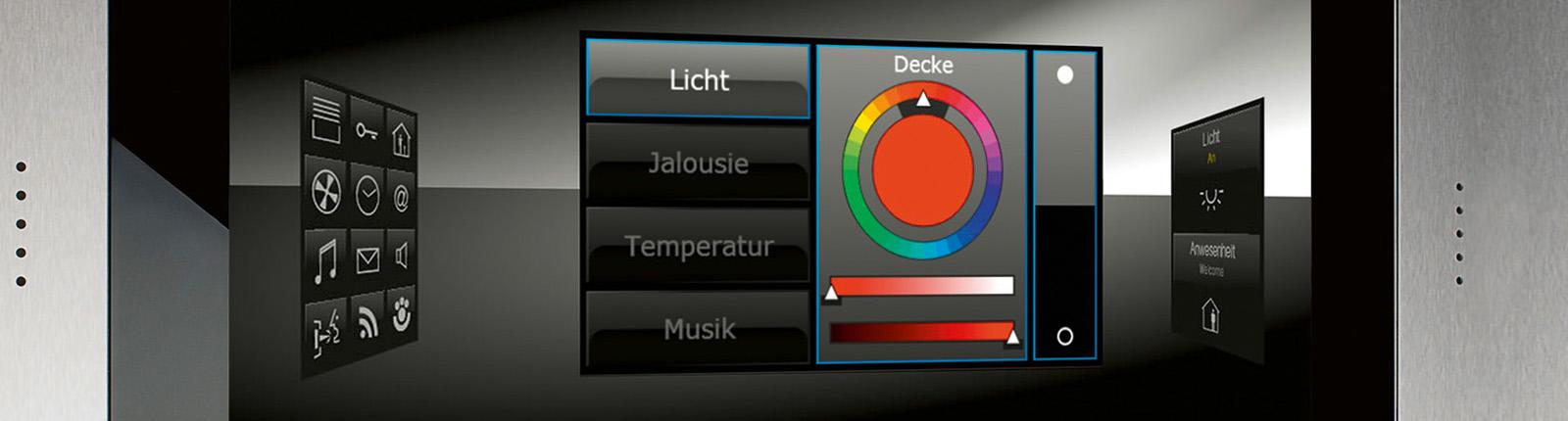 KNX-Displaygerät Smart-Panel zum Wandeinbau von JUNG
