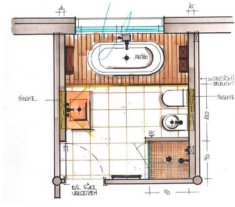 Badplanung | Detailplan | Skizze